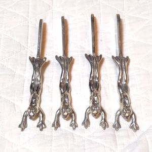 Mariposa Frog 🐸 Cheese Spreaders Butter Knife Silver Polished aluminum